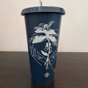 *NEW AND UNUSED* Starbucks 24oz SIP SUSTAINABLY cup with artistic design